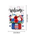 thumbnail image 4 of Welcome Patriotic Flowers In Mason Jars Garden Flag For Home Outdoor Garden Yard Decor 12x18 Inch, 4 of 5
