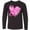 AB-Black, variant on Inktastic Breast Cancer Awareness Pink Ribbon Around Heart Long Sleeve Youth T-Shirt