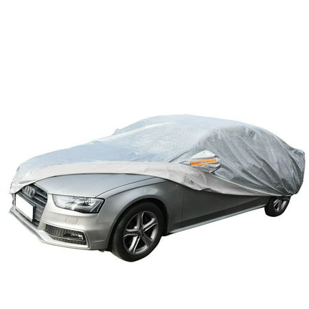 SUV Car Cover Universal Fit All Weather Full Breathable Soft Aluminum Waterproof Outdoor Indoor Dust Snow Sun UV Proof Rain Wind Resistant(Fits up to