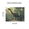 thumbnail image 2 of YILUYINQING Dinosaur Forest Trees Art Modern Canvas Prints Ready To Hang Home Wall Decor 16x12in, 2 of 6