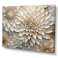 thumbnail image 2 of Designart "Beige Petals In Minimalist Dahlia I" Dahlia Wall Art Prints, 2 of 7