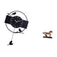 thumbnail image 5 of Reloj de pared,Reloj de pared colgante con forma de pájaro,de acrílico negro.,Figura de caballo,Figura coleccionable de caballo en miniatura,Adorno de caballo de resina,estatua de, 5 of 8