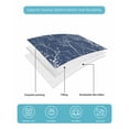thumbnail image 4 of Quilt King Size Bedding Set, Dark Blue Botanical Reversible Summer Quilt 3 Pieces, Vintage Floral Plants Branch Lightweight Bedspreads Coverlets with 2 Pillow Shams for All Seasons, 4 of 5