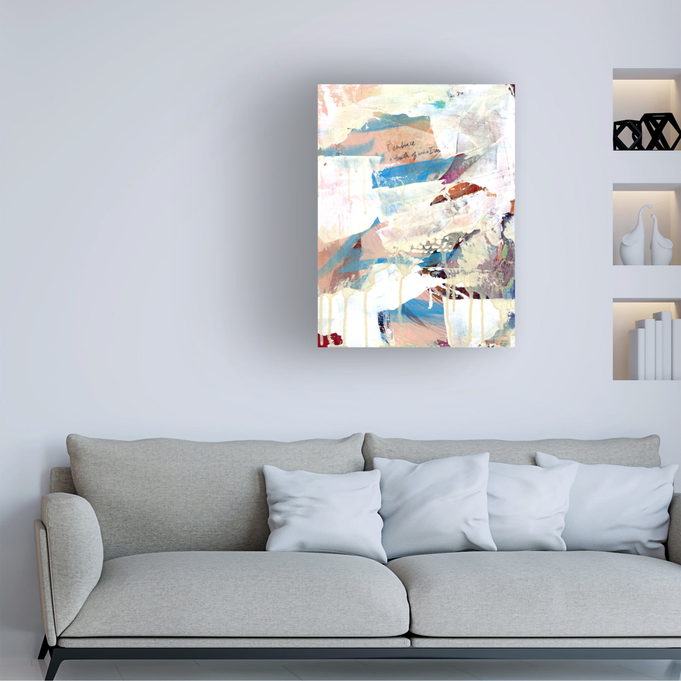 Canvas Wall Art - Jessalin Beutler 'Self Truth' Wall Art for Living Room, Bedroom, or Office Décor by Trademark Fine Art - 14 x 19 Inches