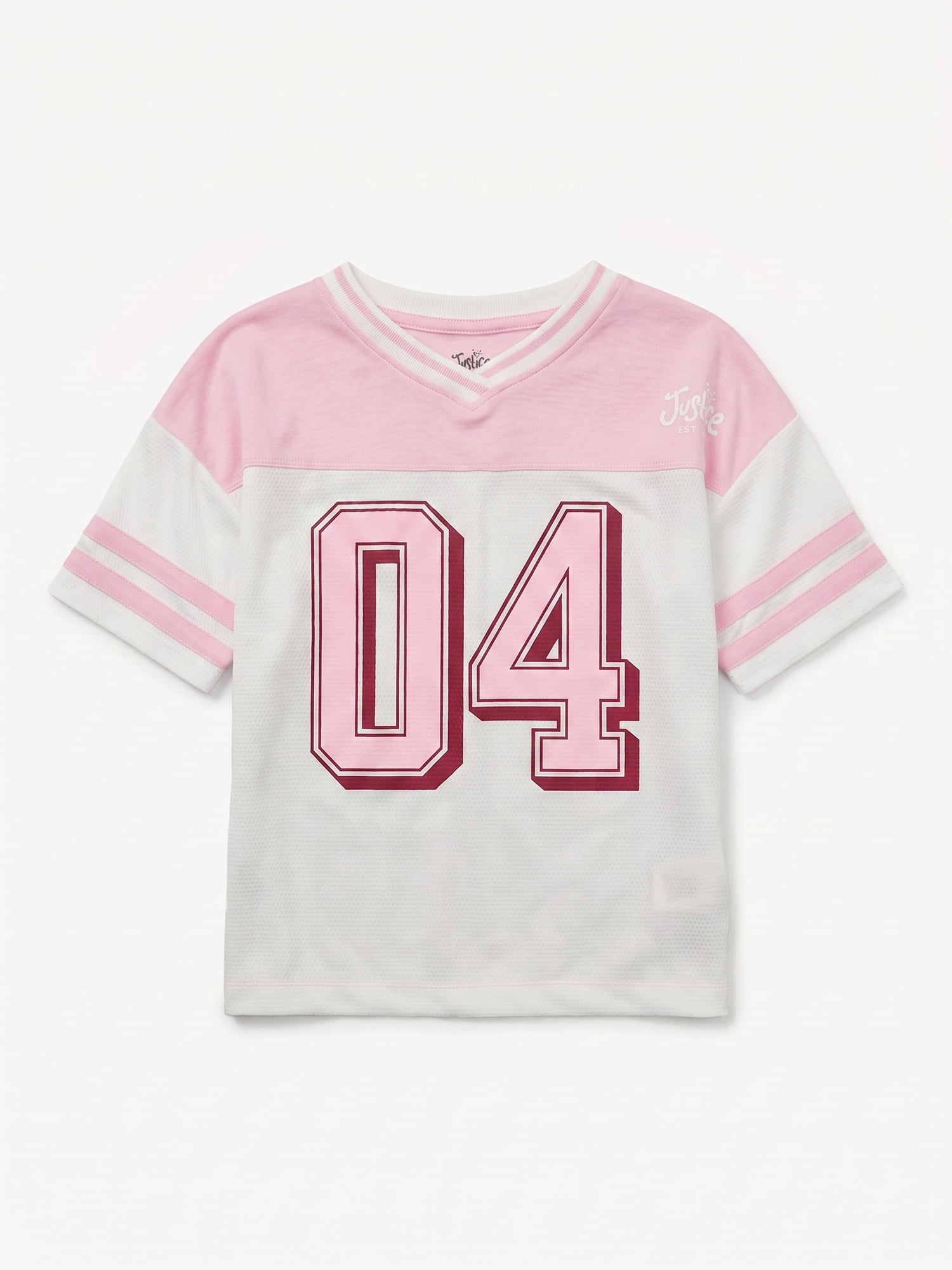 Justice Girls Colorblock Jersey Tee, Sizes XS - XLP