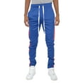thumbnail image 3 of Weiv Gear Men’s Track Pants – Classic Slim Fit Side Stripe Drawstring Waist Ankle Zipper Active Workout Joggers Sweatpants, 3 of 4