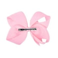 thumbnail image 3 of Southwit 12 PCS 6" Big Hand-made Grosgrain Ribbon Hair Bow Alligator Clips Hair Accessories for Little Teen Toddler Girls - Light Pink, 3 of 5