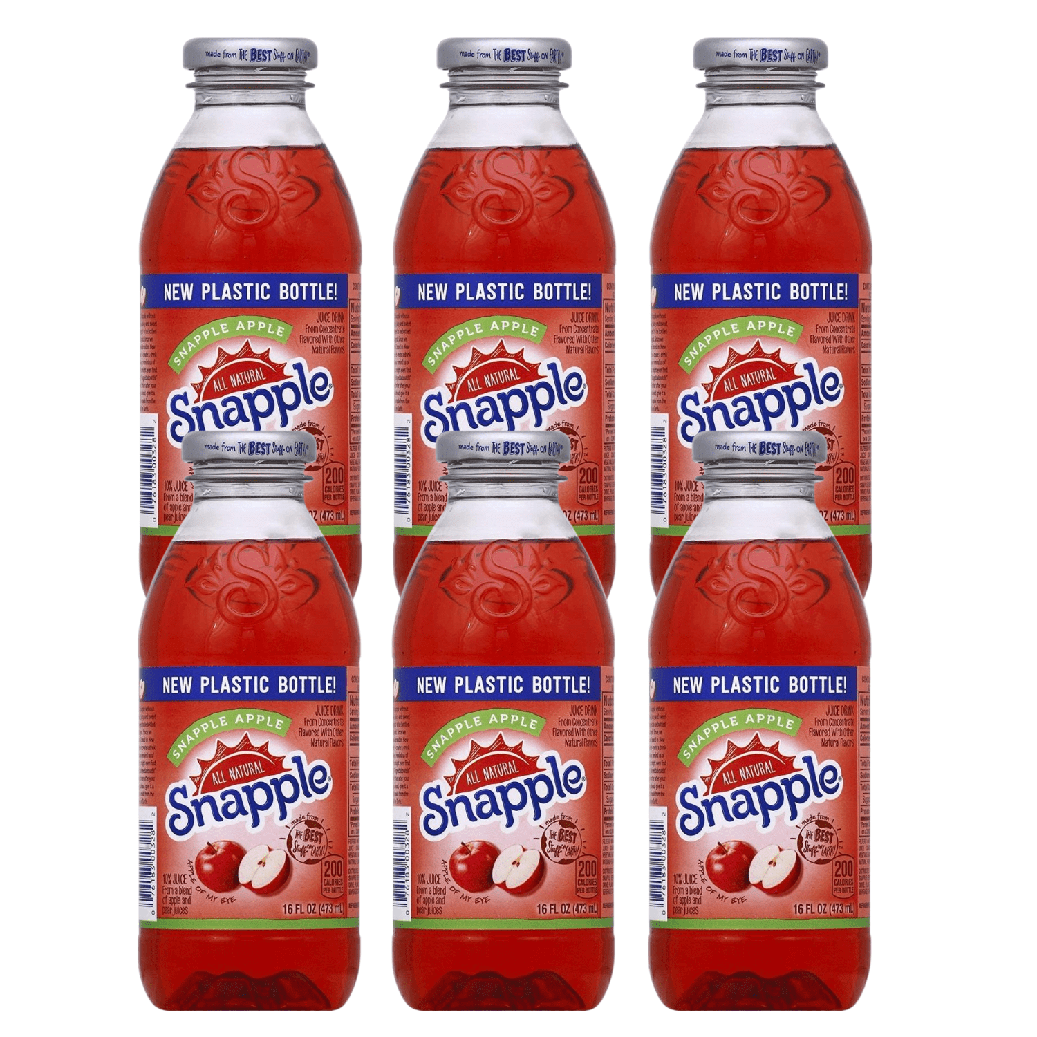 Snapple Apple Juice Drinks 16 fl. oz Made from Juicy Crisp Red Ripe