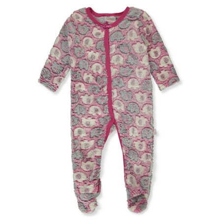 

Little & Loved Baby Girls Flannel Elephant Coveralls - fuchsia/multi 3 - 6 months (Newborn)