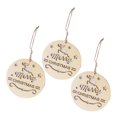 thumbnail image 4 of 3x Adornos Navideños de Arbol Navidad Ornamento Colgante Decoración Rebanadas DIY Artesanía SM SunniMix adornos artesanales de madera, 4 of 8