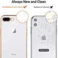 thumbnail image 3 of Clear Phone Case for iPhone 7 Plus Case iPhone 8 Plus Case, Transparent Soft TPU Plating Bumper Anti-Scratch Shockproof Protective Case Cover - Elegant White, 3 of 15