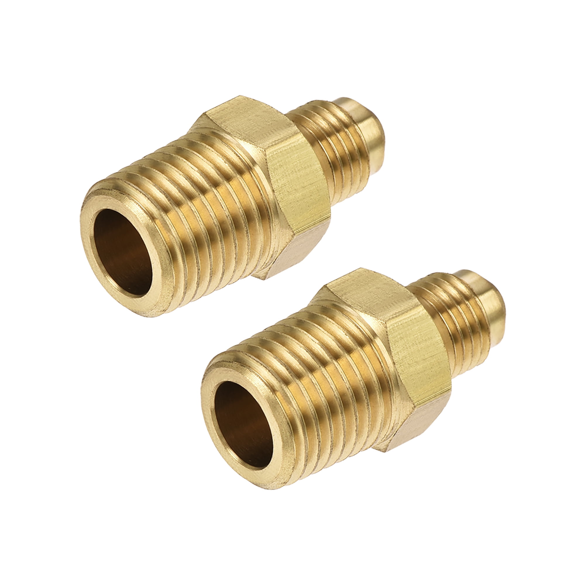 Brass Pipe fitting, 3/16 SAE Flare Male to 1/4NPT Female Thread, Tubing
