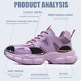 thumbnail image 4 of SKIUHS Women’s Steel Toe Work Shoes, Puncture Resistant Lightweight Safety Sneakers, Breathable Lace-Up Non Slip Work Shoes, All Purple, 4 of 7