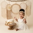 thumbnail image 3 of 2Bunnies Baby Toddler Girls' 6M-3T 3D Flower Petal Bow Tie-Back Bow Dress, 3 of 4