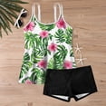 thumbnail image 4 of Frostluinai Swimsuits for Women Tankini Boho Print Bathing Suits Two Piece Lightweight Swim Camis with Boyshorts Casual Beach Tankini Swimsuits, 4 of 6