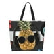 thumbnail image 1 of Balery Pineapple With Black Glasses Bolsa Tote Estilo Estético con Cremalleras, Bolsa de Hombro, Bolsa de Compras Grande y Plegable, 1 of 8