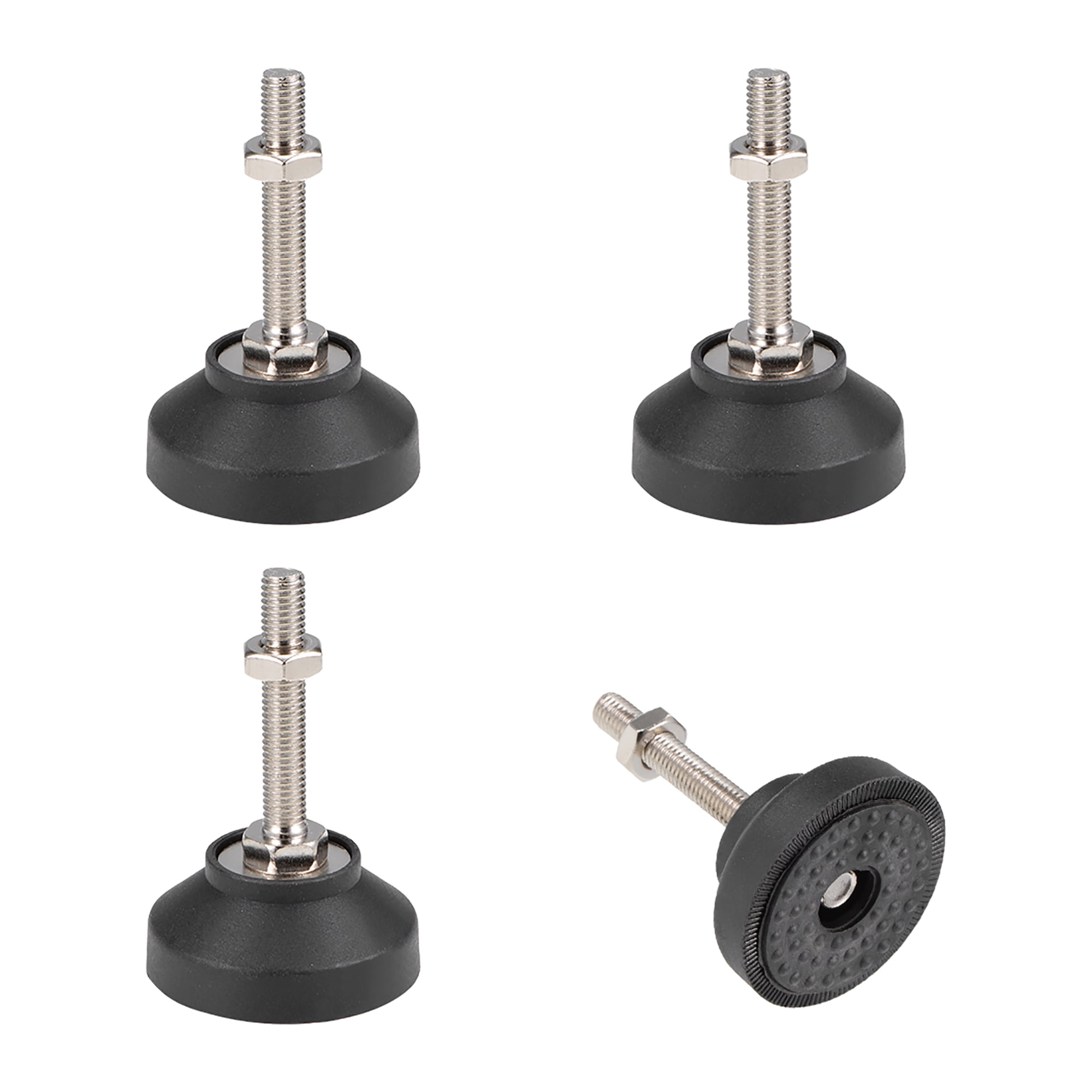 Furniture Levelers, M8 x 48mm Threaded Adjustable Table Chair Legs Feet