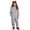 Light Gray, variant on Boys Hooded Onesie Pajamas Kids Long Sleeve Zip-Front One Piece Fuzzy Sleepwear Jumpsuit with Pockets Winter Warm Loungwear