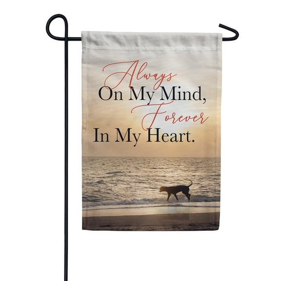 America Forever Pet Memorial Garden Flag - Remembering A Pet's Love, Lost Pet Cat Dog Bereavement Remembrance - Double Sided Seasonal Yard Outdoor Decorative Flag - 12.5" x 18"