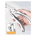 thumbnail image 4 of 1x Kitchen Poultry Shears - Stainless Bone Cutting Scissors for Meat Chicken 24x6cm, (Silver), 4 of 6
