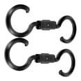 thumbnail image 4 of WHAMVOX 2Pcs Car Headrest Hooks Black ABS Organizer for Backseat Hanging and Storage, 4 of 8