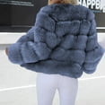 thumbnail image 7 of Faux Fur Coat Women, Yigetop Womens Winter Outerwear Faux Fur Long Sleeve Crop Jacket Shaggy Coat Open Front Cardigans Faux Fur Jacket H S, 7 of 7