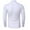 White, variant on Fall Shirts for Men Fall/winter High Neck Bottoming Shirt Large Size Solid Color Long Sleeves