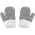 thumbnail image 4 of Zukuco Kids Baby Winter hat, Knit Hat Gloves Set Wool Fleece Warm Beanie Toddler Hats Boys Girls Warm Caps Glove, 4 of 8