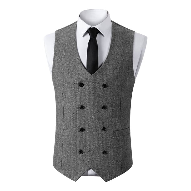 Camiseta sin mangas con cuello en V para hombre, color liso, sin mangas, cuello en V, informal, de moda, blusa para hombre