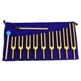 thumbnail image 1 of Unique Bargains Tuning Fork Set 9 Pcs Tuning Forks Aluminium Alloy for Instrument Treatment Yoga Sound Testing Golden, 1 of 7