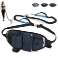 thumbnail image 1 of Correa para Perro Azul Correa para Perros Manos Libres Hasta 110 kg de absorción de Impactos, Costuras cómodas y Reflectantes, Ideal para Correr, Trotar y, 1 of 5