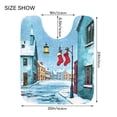 thumbnail image 5 of IAUYY 24x20 Inch Bath Mat Thick Soft Plush Shower Mat TPR Backing Material Non Slip Bath Mats for Bathroom for Tub Shower Hotel The Town Is Snowing, 5 of 9
