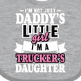 thumbnail image 4 of Inktastic Im Not Just Daddys Little Im a Truckers Daughter Girls Baby Bib, 4 of 4