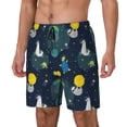 thumbnail image 2 of Fotbe Space and Animals Men’s Swim Trunks Quick Dry Swim Shorts Board Shorts with Mesh Lining-XX-Large, 2 of 9