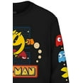 thumbnail image 6 of Pac-Man Men's Long Sleeve Shirt, Graphic Print Bashful and Pacman Shirt Black – S, 6 of 7