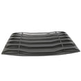thumbnail image 2 of IKON MOTORSPORTS Window Louver Compatible with 2011-2023 Dodge Charger, Ikon Style Unpainted Black ABS Rear Vent Cover, 2 of 4