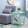 thumbnail image 2 of Linon Dalton Wood End Table in Mint Green, 2 of 13