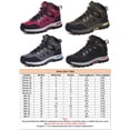 thumbnail image 2 of Daeful Womens Hiking Boots Outdoor Climbing Boot Camping Non Slip High Top Sneakers Rose Red 8 Women, 2 of 8