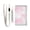 Pink Soft Smoke Cloud, variant on JIALIOU Nylon Trifold Card Wallet with ID Window Zipper Pocket for Men Women Teen Pink Soft Smoke Cloud