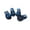 A001- Blue, variant on Dog Boots Breathable Non Slip Paw Protectors with Reflective Straps for Outdoor Walking Rain Snow Hot 4 Piece Set for Medium Large Dogs