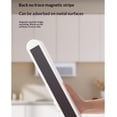 thumbnail image 3 of Magnetic Wrap Dispenser with Cutter, Magnetic Cling Film Dispenser with Slide Cutter, No-Drill Refillable Food Cling Film Cutter, Easy One-Hand Operation, for Worktops & Cabinets (Gray), 3 of 7