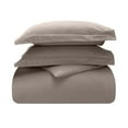 thumbnail image 2 of Superior Solid Cotton Flannel Duvet Cover Set, Twin, Grey, 2 of 11