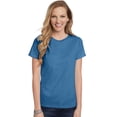thumbnail image 1 of Hanes ComfortSoft T-Shirt à Col Ras du Cou en Jersey Coupe Décontractée pour Femmes, P, Bleu Denim, 1 of 1