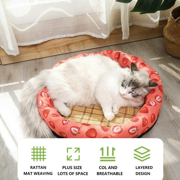 Cooling pet top bed for cats