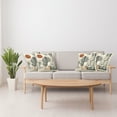 thumbnail image 3 of Ambesonne Monstera Throw Pillow Cover Pack of 4, Neutral Mid Century Boho, 4 Pcs-28" x 28", Cinnamon Pale Sage Green, 3 of 5