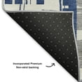 thumbnail image 5 of Addison Rugs Mayfield Premium Machine Washable Transitional Stripes Navy Rectangle Rug, 5' x 7'6", 5 of 7