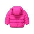 thumbnail image 3 of WIBACKER Baby Girls Winter Coats with Pockets Toddler Light Puffer Down Jacket Infant Kids Bear Hoods Padded Outwear, 3 of 6