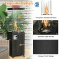 thumbnail image 5 of Resenkos 41 000 BTU Propane Patio Heater with Metal Hood-Black, 5 of 9