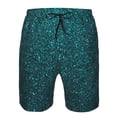 thumbnail image 3 of Logiee Navy blue sparkling Print Mens Swim Trunks Quick Dry Board Shorts,Breathable Hawaii Beach Shorts Swimwear Bathing Suits-X-Large, 3 of 6