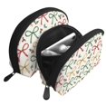thumbnail image 3 of Portable Bags Clutch Pouch Zipper Smooth Built-In Compartment For Travel Vacation Business Camping Festive Thin Holiday Ribbon Bow Pattern, 3 of 7